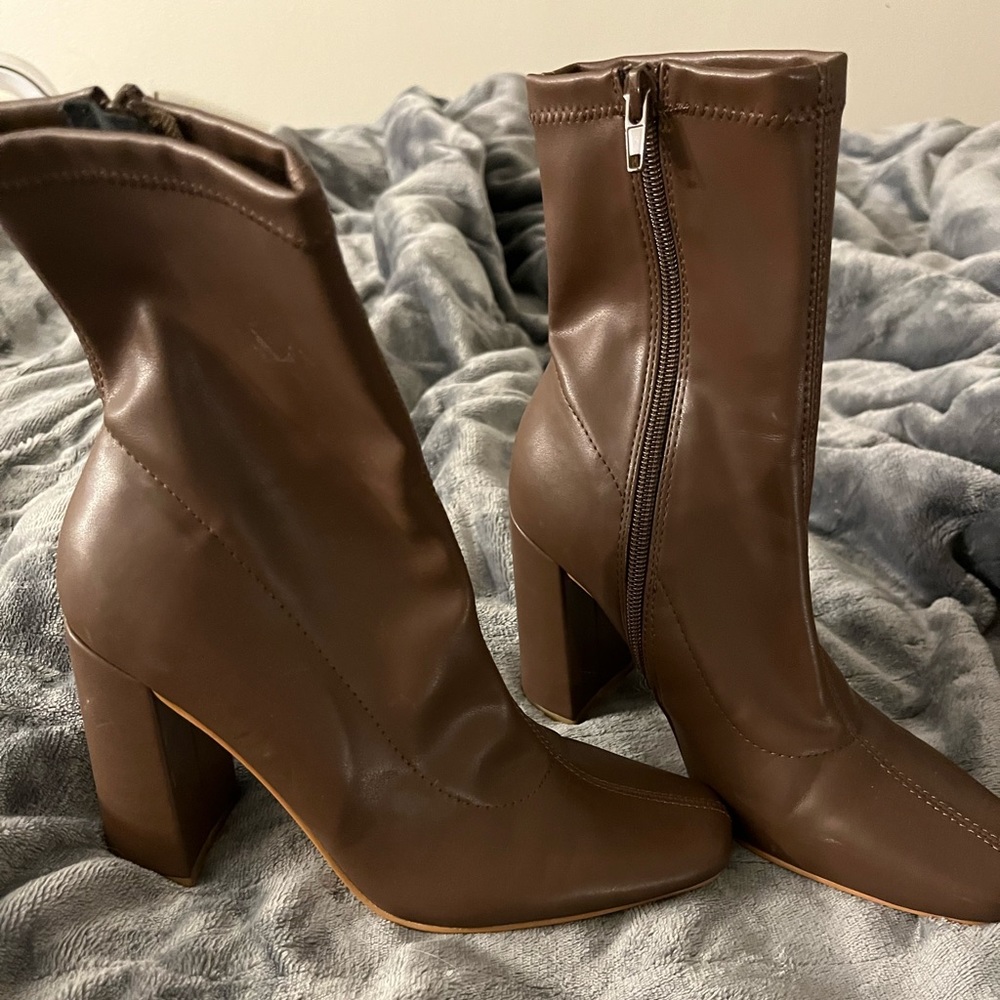 forever 21 brown booties size 7